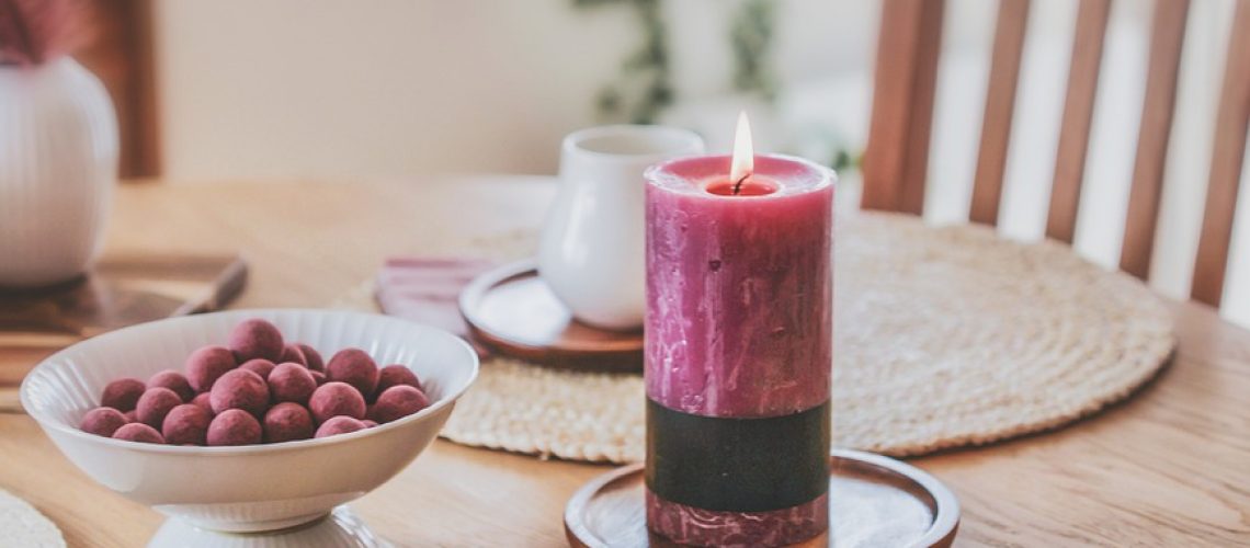 table, candle, decoration